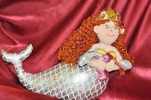 Aurora World Red Head Princess Mermaid 13" Plush