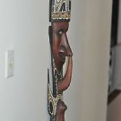 African Hand Carved Wooden Mask - Tribal Art Wall Hanging 40"IN.