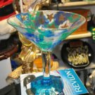 Hand Painted Large Martini Glass Acrylic and Multi-Color
