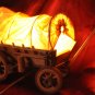 Old West Covered Chuck Wagon - Beautiful Real Wood Table Lamp