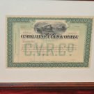 Central Vermont Railroad Company Framed