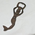 CAST IRON MERMAID BEER BOTTLE OPENER Tiki Cantina Beach Bar Multi-Color 7''