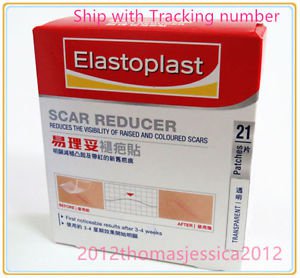 Elastoplast Scar Reducer 7x4cm 21 Patches Reduction Skin Keloid Raised Treatment