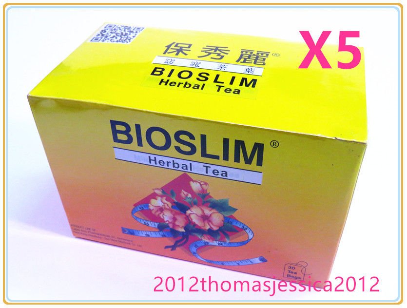 New!!! Bioslim Tea X 5 - Bio Slim Herbal Tea Bags 30's