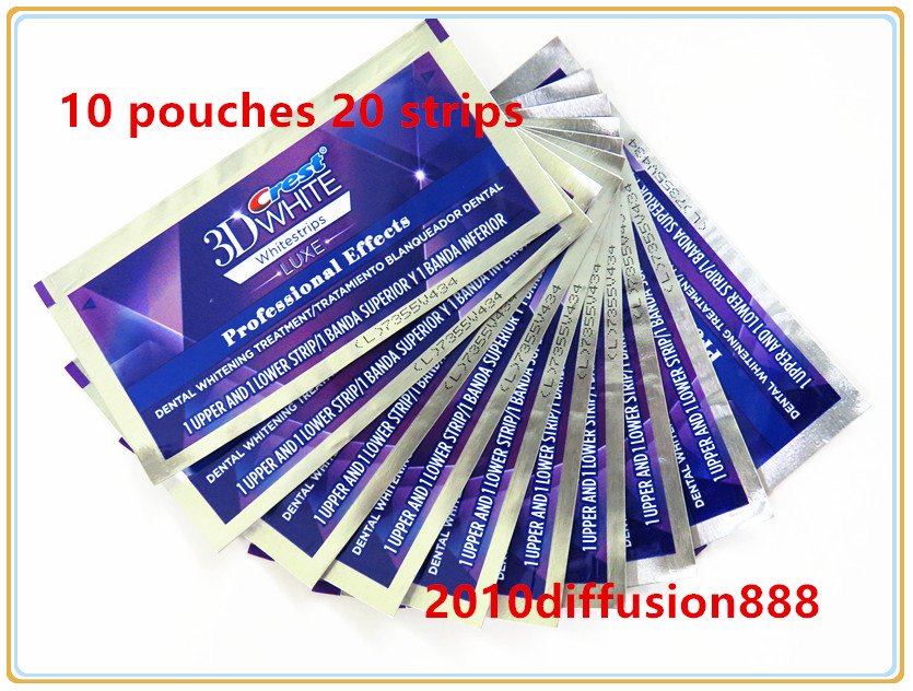 Crest 3D White Professional Whitening Effects Whitestrips (10 pouches/20 strips)