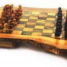 Olive wood oriental chess set handmade gift idea  , jeux d'échec en olivier