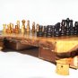 Olive wood oriental chess set handmade gift idea  , jeux d'échec en olivier