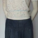 Armani Exchange AX Denim Skirt in Distressed Tone Size 6 Knee Length Size 6