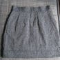 BG BCBGeneration Gray Skirt Black lining Pleated Front Size 6 Front Pockets Light Gray High Waist