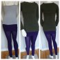 Purple Legging Skirt Tummy Slimming Spandex Stretchy Tight One Size Fits All