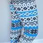 New Size M/L Black Blue White Snowflakes Legging Thick Fabric Warm Winter Wonderland Holiday