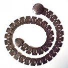 VINTAGE Sarah Coventry Metal Belt | Signed | Fashion 1965-76 Hippie, Dark Silver
