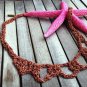 sirius lux Handmade Crocheted Vintage Copper Chain Necklace JEWELRY No Stone