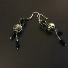 Dark Rose Earrings