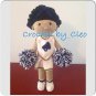 Crocheted Doll (Cheerleader)