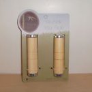 Organic Bikes Bamboo Locking Grips with SILVER Annodized caps - NEW