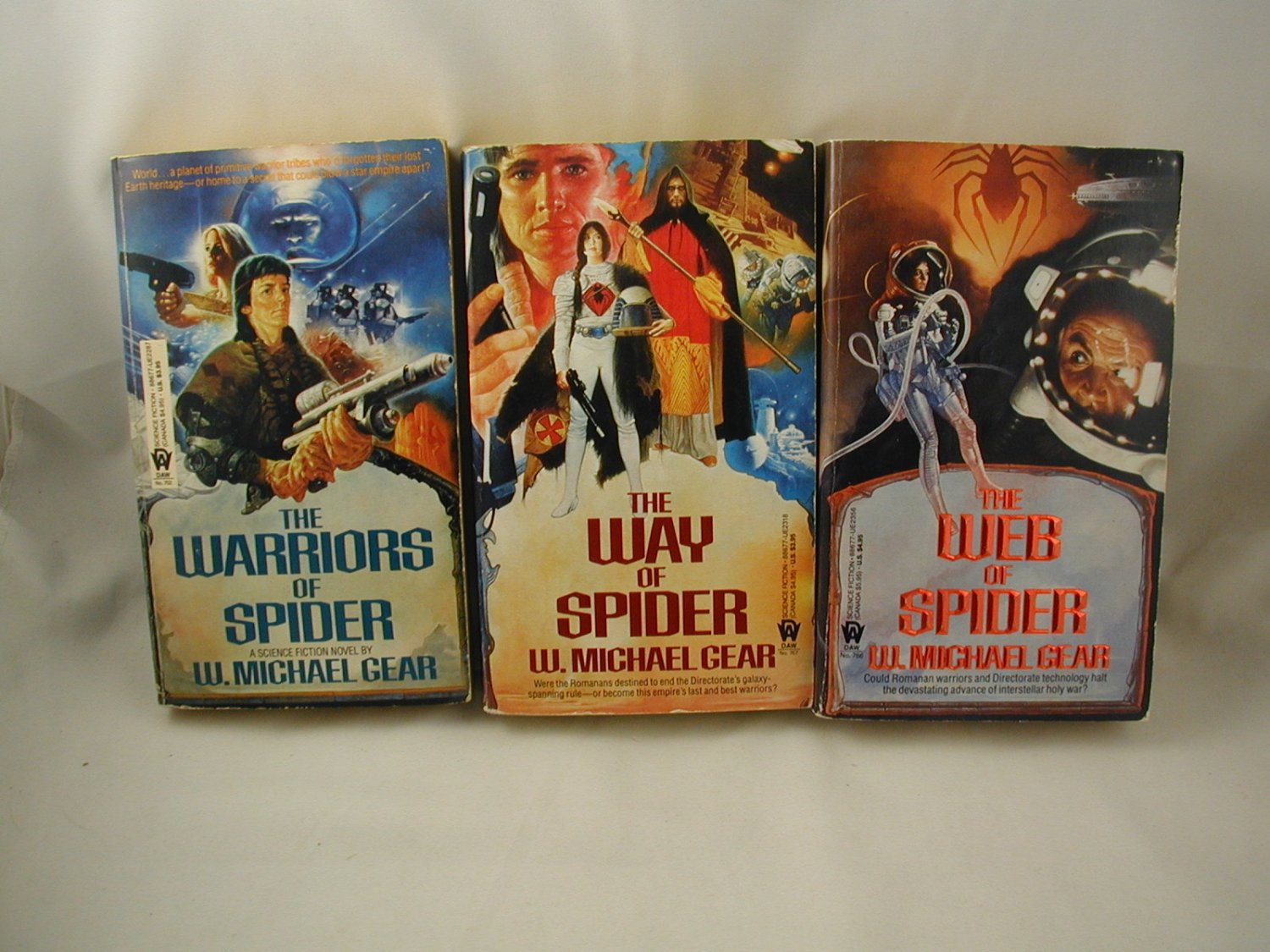 W Michael Gear Way of Spider Trilogy Warriors Way Web of Spider Vintage Sci Fi