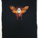 Horror Block Exclusive Death's Head Moth Black Large Short Sleeve T-Shirt New