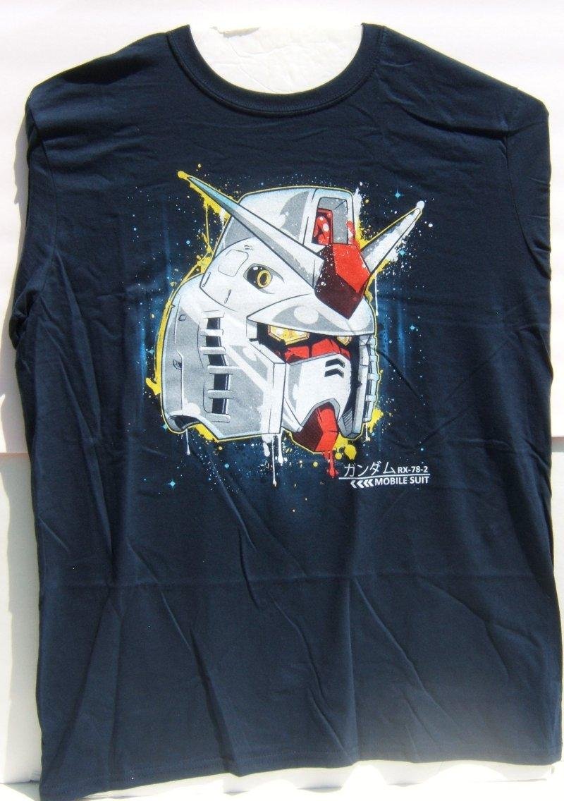 Gundam Mobile Suit Nerd Block Exclusive Short Sleeve T-Shirt Large Size New