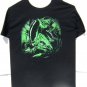 Horror Block Alien Creature Short Sleeve Black T-Shirt Large Size 100% Cotton