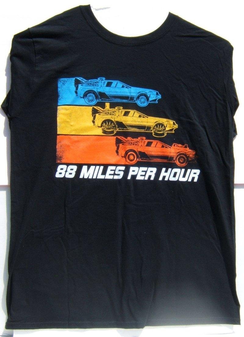 Back To The Future 88 Miles Per Hour Short Sleeve T-Shirt Large Size Brand New