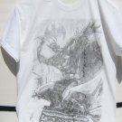 DC Batman Batarang Sketch Short Sleeve T-Shirt Large Size 100% Cotton NEW