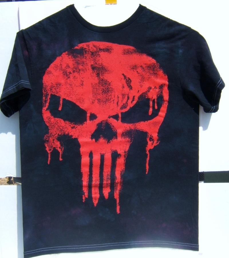 Marvel Blood Red Punisher Logo Medium Size T-Shirt Brand New 100 % Cotton