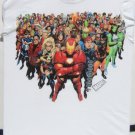 Marvel Superheroes Short Sleeve 100% Cotton T-Shirt Medium Size NEW w/Tags