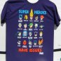DC Superheroes Have Issues Short Sleeve T-Shirt Medium 100% Cotton NEW w/Tags