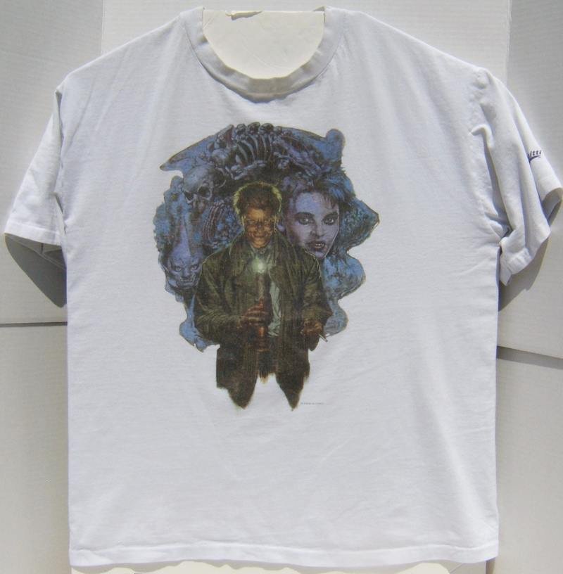Pre-Owned DC Constantine Hellblazer Double-Sided Short Sleeve Graphic T-Shirt LG