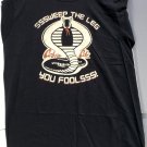 Nerd Block Exclusive G.I. Joe Cobra's Motto Short Sleeved Black Large Size Tee