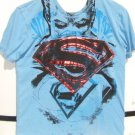 DC Superman Burnout Short Sleeve T-Shirt Medium Size NEW w/Tags Hard To Find