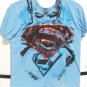 DC Superman Burnout Short Sleeve T-Shirt Medium Size NEW w/Tags Hard To Find