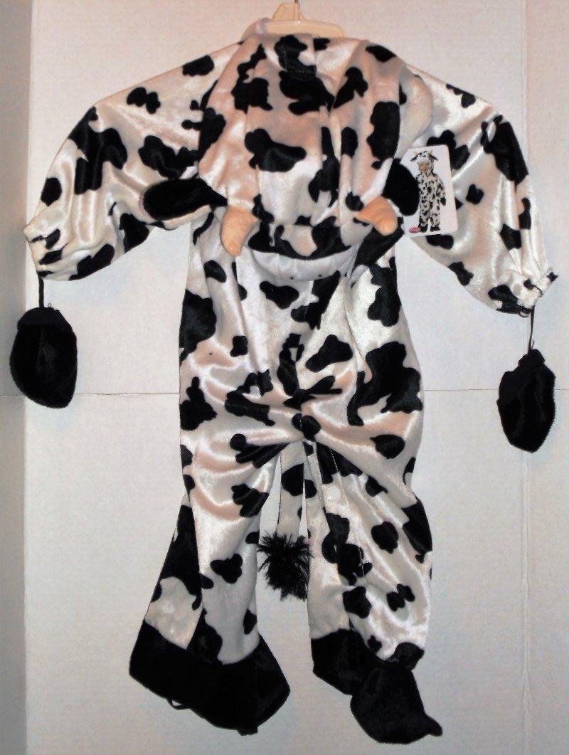 Fun World Cuddly Cow Infant Size 6-12 Months Halloween Costume