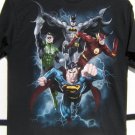 DC Justice League Of America Short Sleeve T-Shirt Large 100% Cotton NEW w/Tags