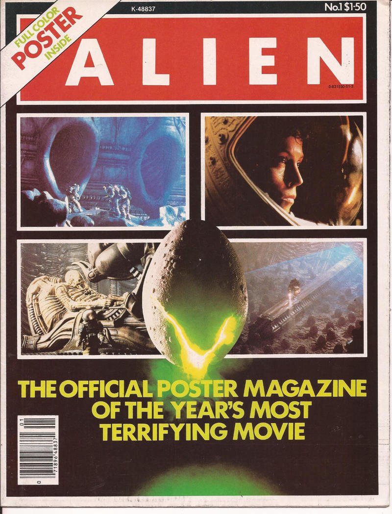 Alien Poster Magazine #1 The Official Full Color Poster Magazine Monster Horror