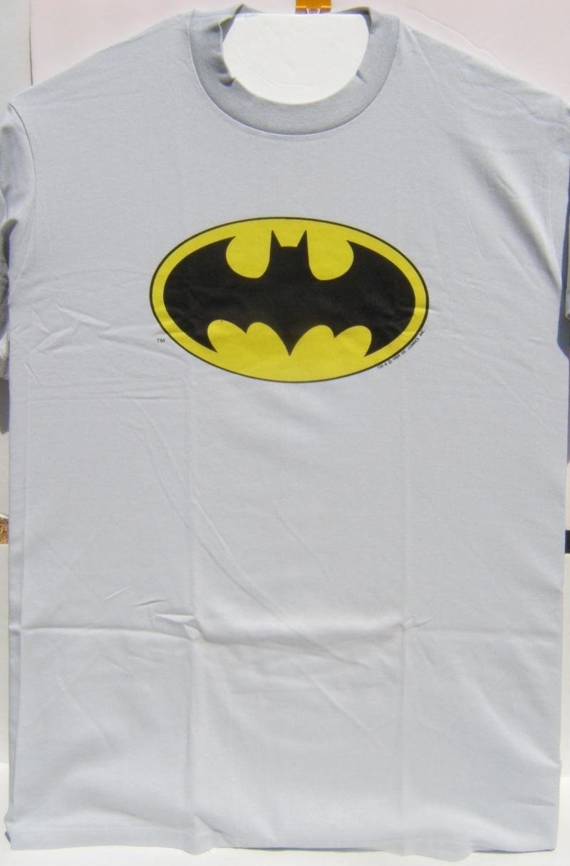 DC Classic Batman Logo Large Size T-Shirt Brand New 100 % Cotton Preshrunk