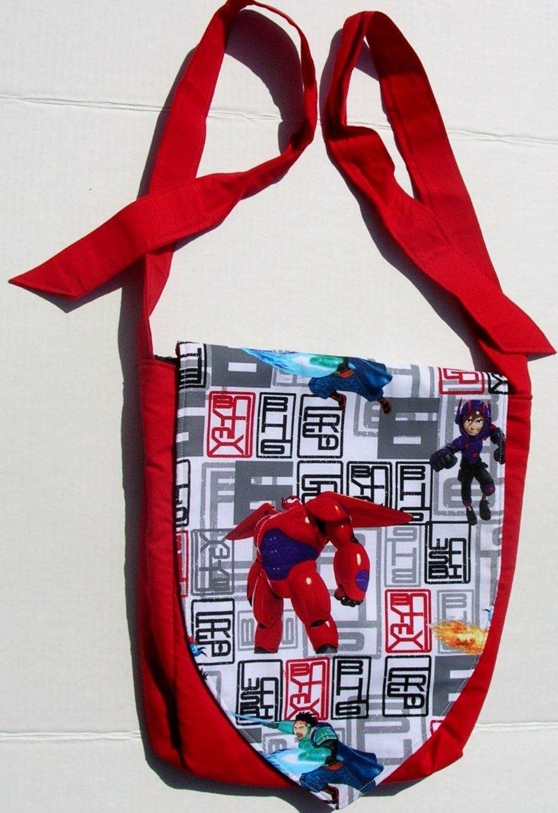 Disney Big Hero 6 Design Custom Adjustable Strap Messenger Bag Brand New