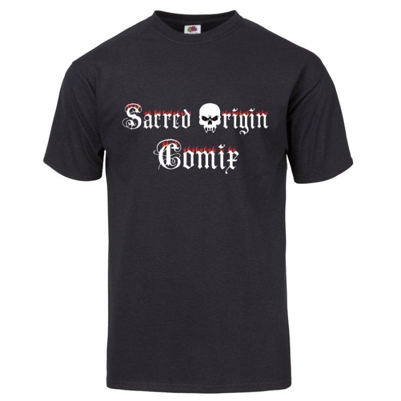 Sacred Origin Comix Logo Large Size T-Shirt Show Your Support For Horror NEW