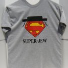 Pre-Owned DC Superman Super-Jew Logo Short Sleeve Graphic T-Shirt Medium Size