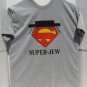 Pre-Owned DC Superman Super-Jew Logo Short Sleeve Graphic T-Shirt Medium Size