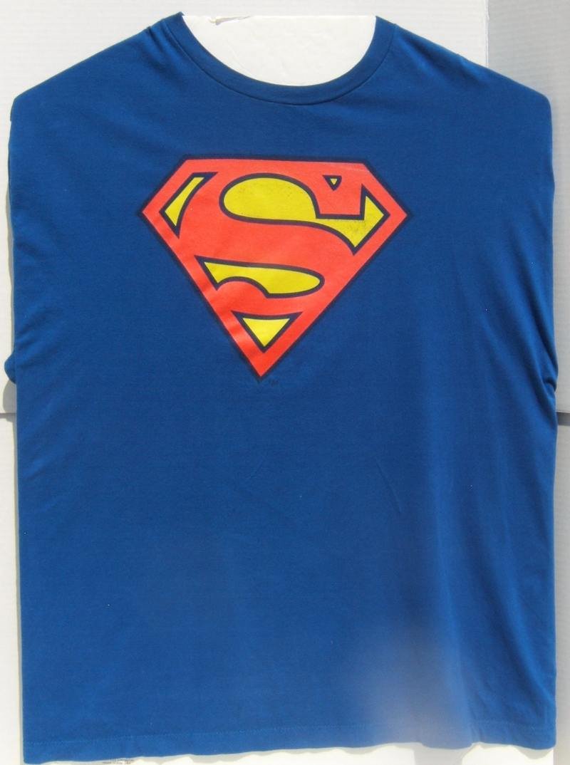 Pre-Owned DC Classic Superman Logo Short Sleeve Graphic T-Shirt XL Size