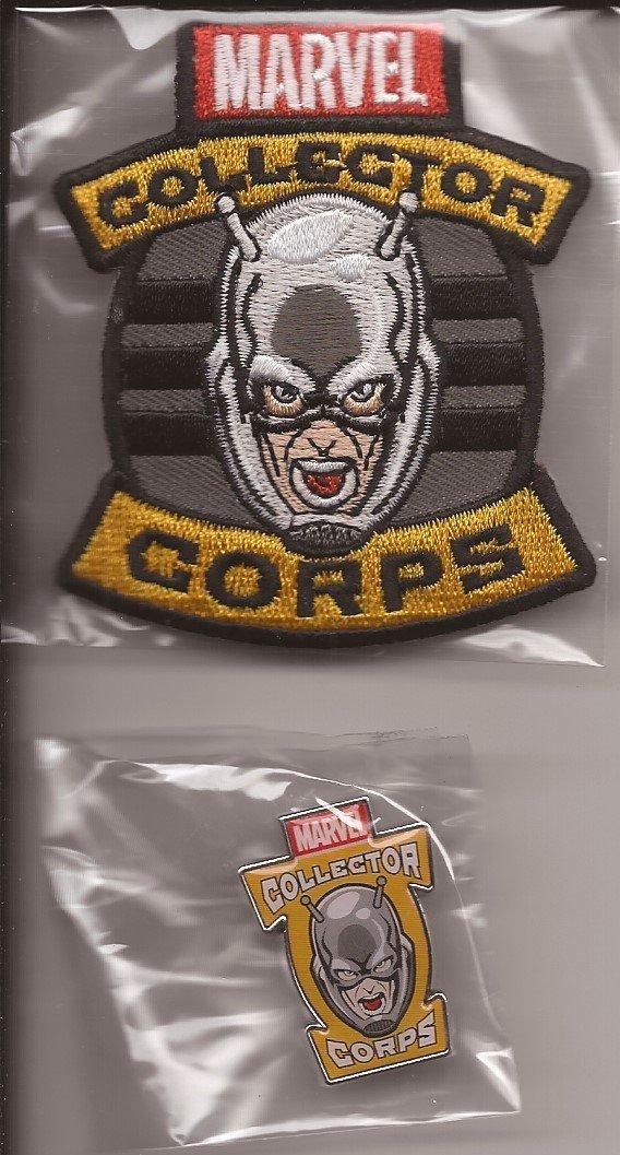 Marvel Collector Corps Exclusive Ant-Man Patch & Pin Set Brand New Free Shipping