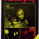 Vampir Magazine #17 Rare! HTF Black cover! Nosferatu German Horror Monster