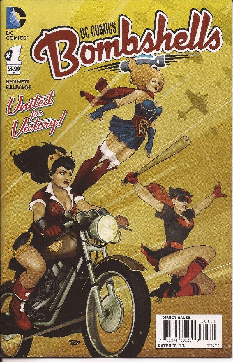 DC Comics Bombshells #1 United For Victory Wonder Woman Supergirl VF/NM