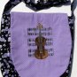 Violin Music Design Custom Adjustable Strap Messenger Bag NEW
