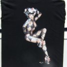 Olivia De Berardinis Bettie Page Jester Medium Size T-Shirt 100 % Cotton