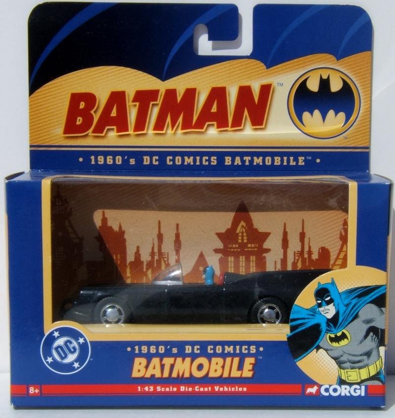 Corgi Batman 1960's DC Comics Batmobile #77301 1:43 Scale Die Cast Vehicle MIB