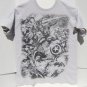 Pre-Owned Marvel Heroes Sketch Short Sleeve Medium T- Shirt Spider-Man Avengers
