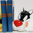 Applause Looney Tunes Sylvester and Tweety Bookends #29225 w/Original Box